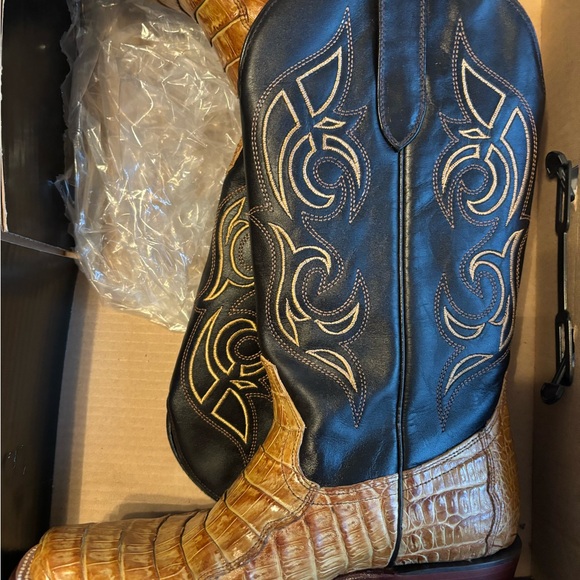 **Nearly new cayman JB Dillion— cowgirl-boots -Alligator - leather *reserve* - Picture 5 of 14